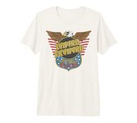 Lynyrd Skynyrd Eagle Support Badge US Flag 70s Rock Southern Premium T-Shirt
