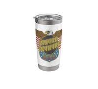 Lynyrd Skynyrd Eagle Support Badge US Flag 70s Rock Southern Stainless Steel Insulated Tumbler