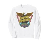 Lynyrd Skynyrd Eagle Support Badge US Flag 70s Rock Southern Sweatshirt