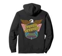 Lynyrd Skynyrd Eagle Support Badge US Flag 70s Southern Rock Pullover Hoodie