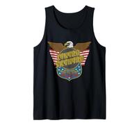 Lynyrd Skynyrd Eagle Support Badge US Flag 70s Southern Rock Tank Top