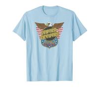 Lynyrd Skynyrd Eagle Support Badge US Flag Rock 70s Southern T-Shirt