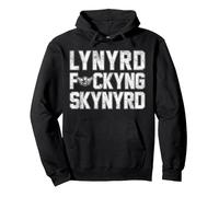 Lynyrd Skynyrd F kyng Epic Southern Band Classic Logo Rock Pullover Hoodie, Adult Unisex, Black, Small