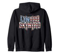 Lynyrd Skynyrd Flag Logo USA Patriot Stars Stripes Southern Zip Hoodie