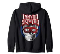 Lynyrd Skynyrd Freebird Skull Goggles Vintage Festival Biker Zip Hoodie