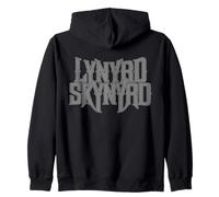 Lynyrd Skynyrd Gray Logo Southern Country Classic Band Rock Zip Hoodie