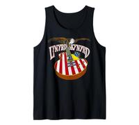 Lynyrd Skynyrd Guitar Eagle Retro 1970s Classic Rock US Flag Tank Top
