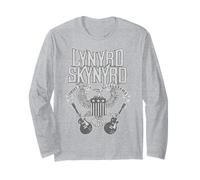 Lynyrd Skynyrd Home Sweet Alabama Guitar Eagle US Retro Flag Long Sleeve T-Shirt