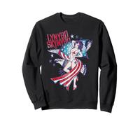 Lynyrd Skynyrd Lady Liberty Eagle Stars Stripes US Flag Rock Sweatshirt