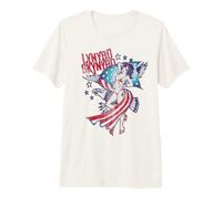 Lynyrd Skynyrd Lady Liberty Eagle Stars Stripes US Rock Flag Premium T-Shirt