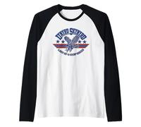 Lynyrd Skynyrd Last of a Dyin Breed Eagle Retro Rock Style Raglan Baseball Tee