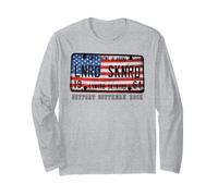 Lynyrd Skynyrd License Plate 1964 Sweet Home US Flag Alabama Long Sleeve T-Shirt