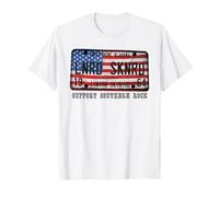 Lynyrd Skynyrd License Plate 1964 Sweet Home US Flag Alabama T-Shirt