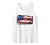 Lynyrd Skynyrd License Plate 1964 Sweet Home US Flag Alabama Tank Top