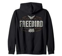 Lynyrd Skynyrd Logo Free Bird Lyrics Classic Rock Retro 70s Zip Hoodie