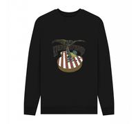 Lynyrd Skynyrd Men's 300gsm Cotton Printed Long Sleeve Crew Neck Pullover Shirt in Black | Size: Small Lynyrd Skynyrd Black S