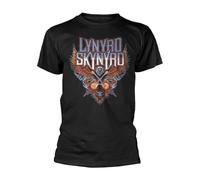 Lynyrd Skynyrd Men's Crossed Guitars T-Shirt Black, Black, Large