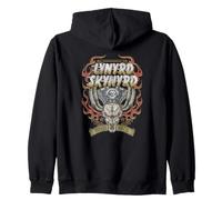 Lynyrd Skynyrd Motor Skull Classic Southern Rock Band Biker Zip Hoodie