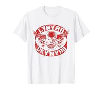 Lynyrd Skynyrd Red Biker Skull Retro Rock Band Design Gifts T-Shirt