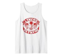 Lynyrd Skynyrd Red Biker Skull Retro Rock Band Design Gifts Tank Top