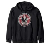 Lynyrd Skynyrd Red White and Blue Eagle Stars Retro 70s Rock Zip Hoodie