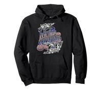 Lynyrd Skynyrd RWB Logo Eagle US Flag Stars Stripes Patriot Pullover Hoodie