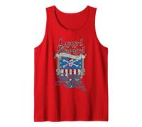 Lynyrd Skynyrd Simple Man Cruise US Flag Pirate Classic Rock Tank Top