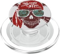 Lynyrd Skynyrd Skull Crossbones Simple Man Pirate Rock Retro PopSockets PopGrip for MagSafe