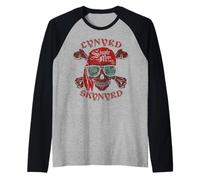 Lynyrd Skynyrd Skull Crossbones Simple Man Pirate Rock Retro Raglan Baseball Tee