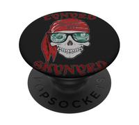 Lynyrd Skynyrd Skull Stencil Simple Man Pirate Retro Rock PopSockets Adhesive PopGrip