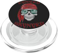 Lynyrd Skynyrd Skull Stencil Simple Man Pirate Retro Rock PopSockets PopGrip for MagSafe