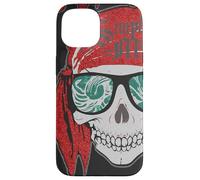 Lynyrd Skynyrd Skull Stencil Simple Man Rock Retro Pirate Case for iPhone 15