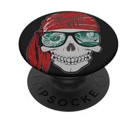 Lynyrd Skynyrd Skull Stencil Simple Man Rock Retro Pirate PopSockets Adhesive PopGrip