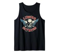 Lynyrd Skynyrd Skull Wings 1970s Vintage Rock Biker Festival Tank Top
