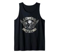 Lynyrd Skynyrd Skull Wings Silver Redneck Rock Vintage Biker Tank Top