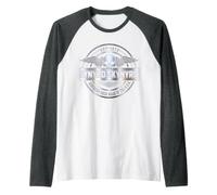 Lynyrd Skynyrd Southern Rock Hat Logo Silver 70s Biker Rock Raglan Baseball Tee