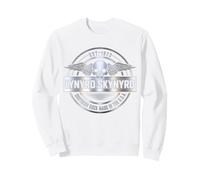 Lynyrd Skynyrd Southern Rock Hat Logo Silver 70s Biker Rock Sweatshirt