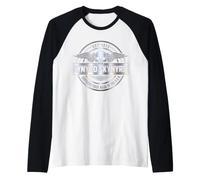 Lynyrd Skynyrd Southern Rock Hat Logo Silver 70s Rock Biker Raglan Baseball Tee