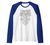 Lynyrd Skynyrd Spade Playing Card Logo Vintage Rock 70s Band Raglan Baseball Tee