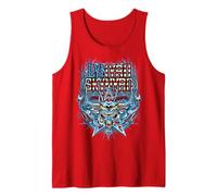 Lynyrd Skynyrd Steer Metal USA Flag Southern Rock 80s Retro Tank Top