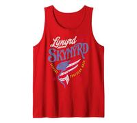 Lynyrd Skynyrd Support Southern 70s Rock Wing Flag Stars Tank Top