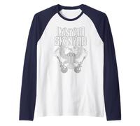 Lynyrd Skynyrd Sweet Home Alabama Guitar Eagle US Flag Retro Raglan Baseball Tee