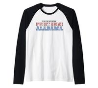 Lynyrd Skynyrd Sweet Home Alabama Stars Stripes Rock US Flag Raglan Baseball Tee