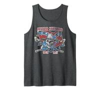 Lynyrd Skynyrd Tour 1987 Vintage USA Flag Southern Band Rock Tank Top