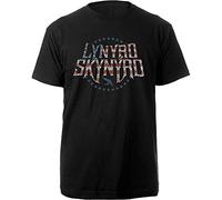 Lynyrd Skynyrd Unisex T Shirt Stars and Stripes (Medium) Black