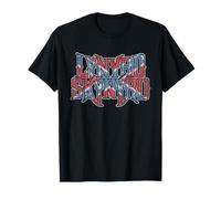Lynyrd Skynyrd Vintage Logo Rock Biker US Flag Southern Rock T-Shirt