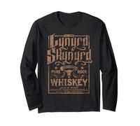Lynyrd Skynyrd Whiskey Pure Southern Classic Rock Retro Logo Long Sleeve T-Shirt