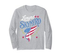 Lynyrd Skynyrd Wing Stars Flag Support Southern Rock Gifts Long Sleeve T-Shirt