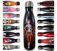 LYO One Piece Insulated Flask - Reusable Stainless Steel One Piece Nami Flask - Holds Hot and Cold 12 Hours - For Sports, Travel, Daily Use - BPA Free - Official License
