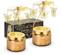 LYOBATH 2 Pack Butterfly Scented Candle Gift for Women, Perfect for Moms, Best Friends, Daughters, Sisters, Colleague, neighbours, Ideal for Birthdays, Anniversaries, Christmas, Thanksgiving, and More